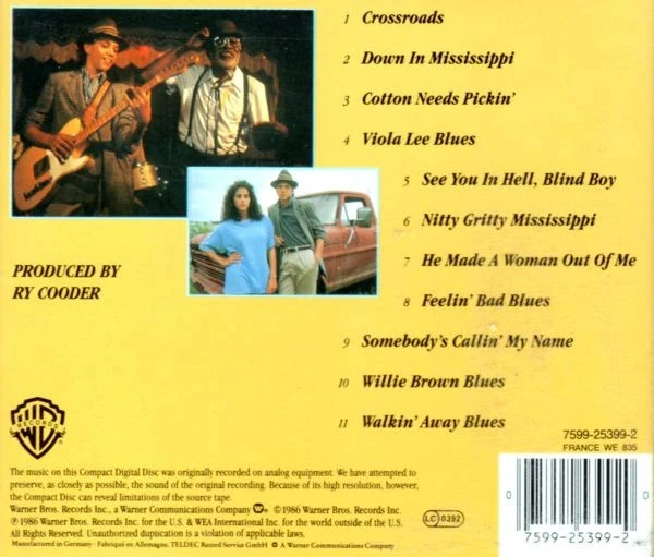 CD Ry Cooder "Crossroads - Original Motion Picture Soundtrack" – photo 2
